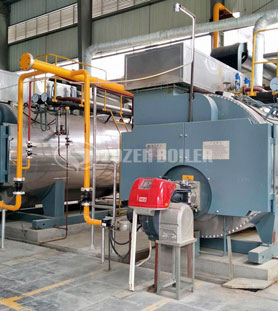 4 tph WNS oil-fired fire tube boiler project for construction industry